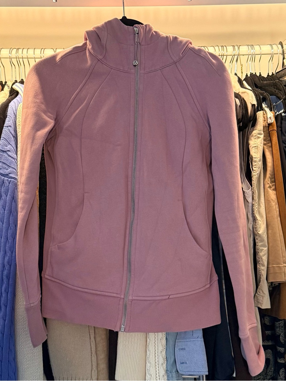 Lululemon Pink Scuba Hoodie